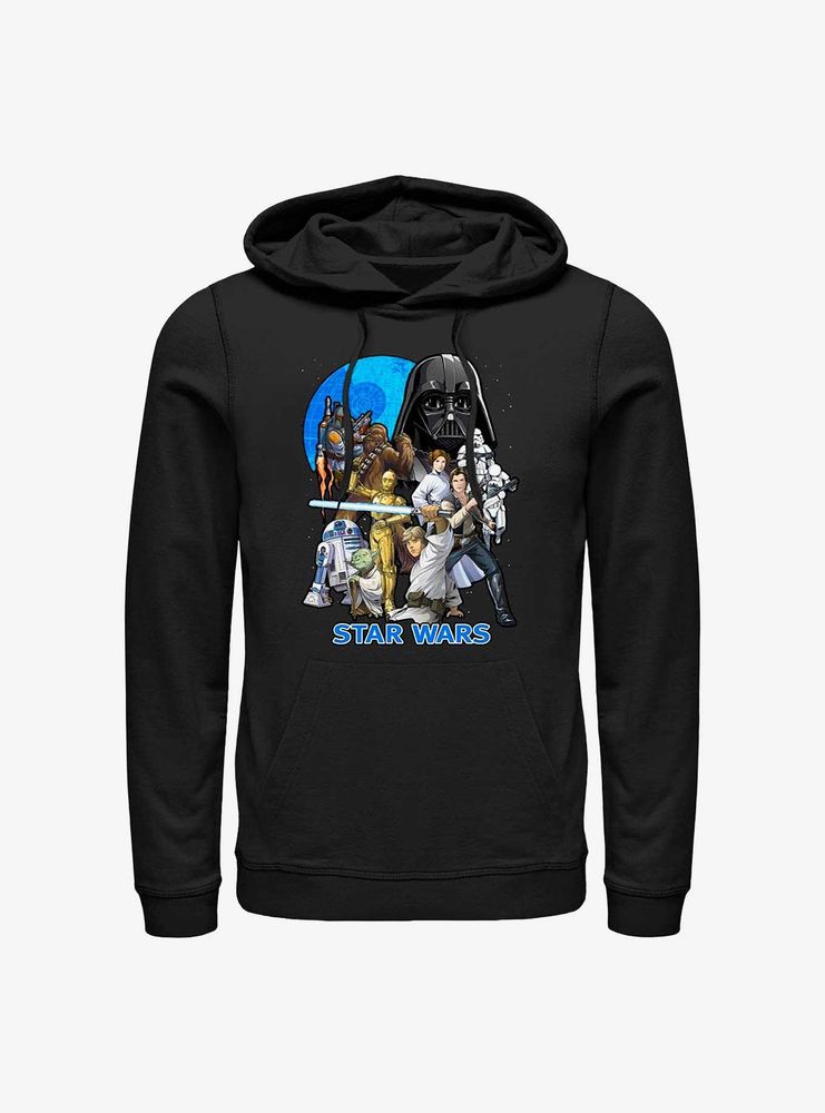 Star Wars Illustrated Poster Hoodie