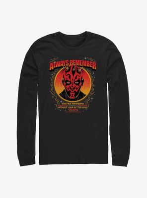 Star Wars Always Remember Darth Maul Long-Sleeve T-Shirt