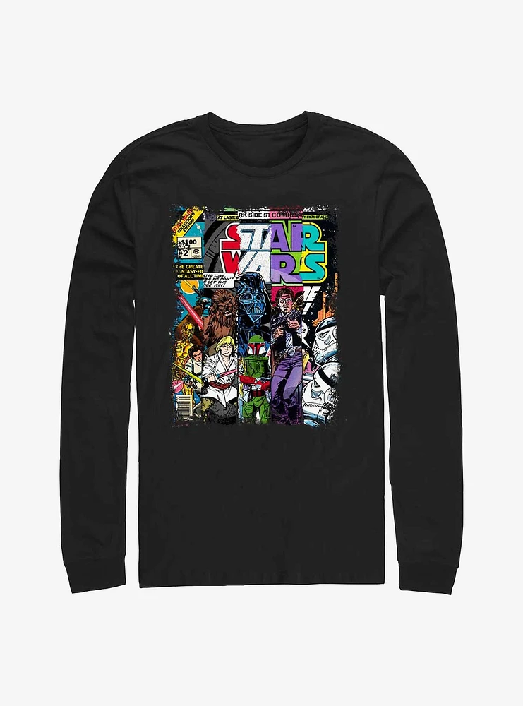 Star Wars Classic Comic Cover Strips Long-Sleeve T-Shirt
