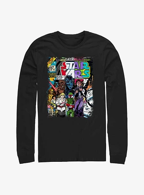 Star Wars Classic Comic Cover Strips Long-Sleeve T-Shirt