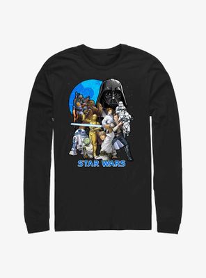 Star Wars Illustrated Poster Long-Sleeve T-Shirt
