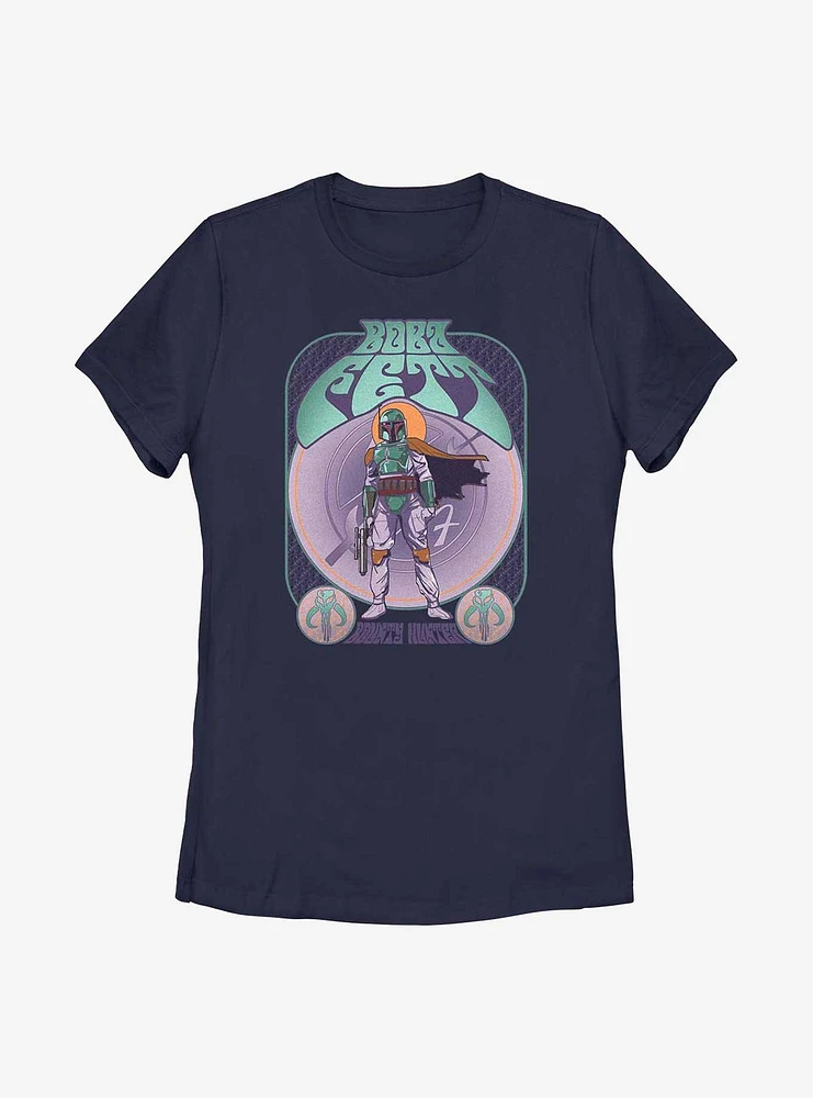 Star Wars Boba Fett Bounty Hunter Groovy Womens T-Shirt