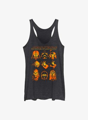 Star Wars Halloween Heads Womens Tank Top