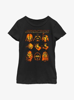 Star Wars Halloween Heads Youth Girls T-Shirt