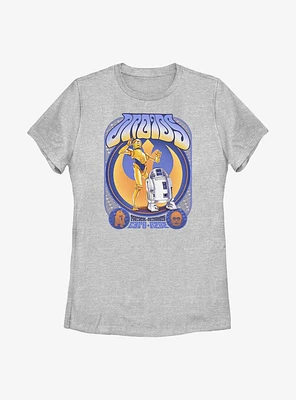 Star Wars Droids C-3PO & R2-D2 Groovy Womens T-Shirt
