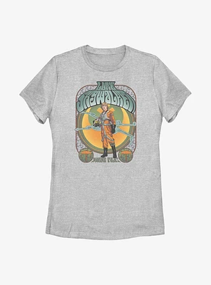 Star Wars Luke Skywalker X-Wing Pilot Groovy Womens T-Shirt