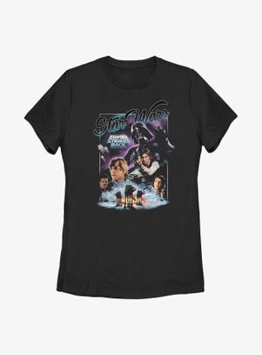 Star Wars Empire Strikes Back Poster Womens T-Shirt