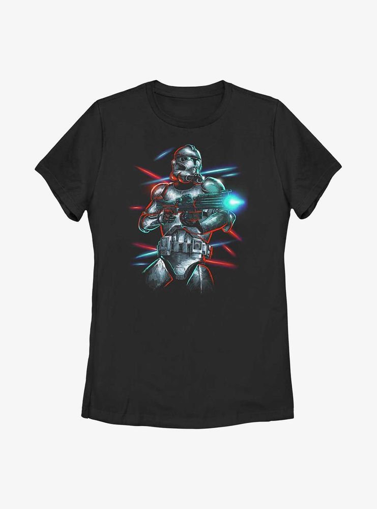 Star Wars Clone Trooper Laser Womens T-Shirt