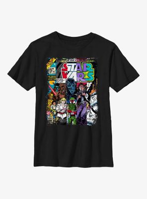 Star Wars Classic Comic Cover Strips Youth T-Shirt