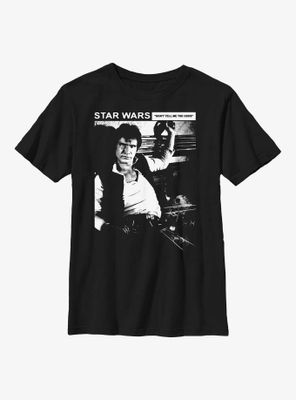 Star Wars Don't Tell Me The Odds Han Solo Youth T-Shirt