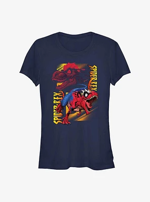 Marvel Spider-Man Spider-Rex Roar Girls T-Shirt