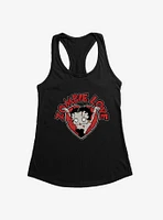 Betty Boop Zombie Love Heart Girls Tank