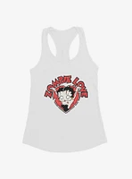 Betty Boop Zombie Love Heart Girls Tank