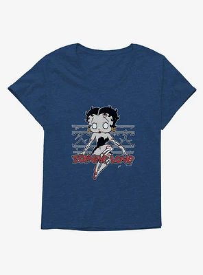 Betty Boop Zombie Love Pose Girls T-Shirt Plus