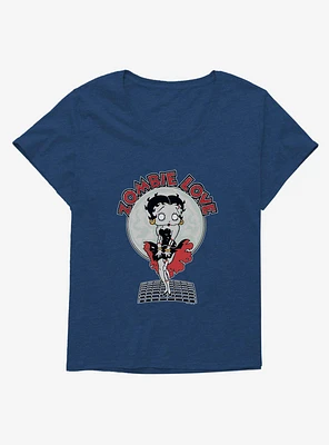 Betty Boop Zombie Love Street Grate Girls T-Shirt Plus
