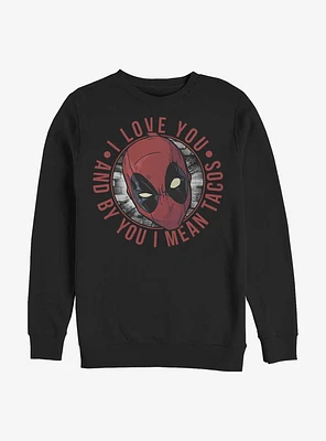 Marvel Deadpool Love Tacos Sweatshirt