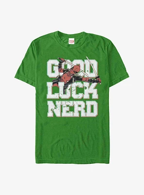 Marvel Deadpool Good Luck Nerd T-Shirt