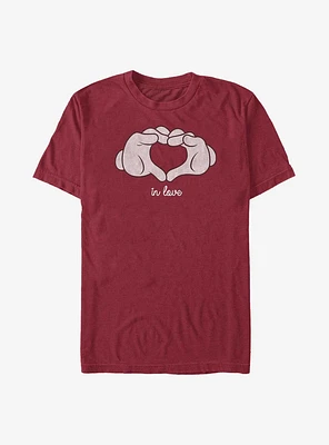 Disney Mickey Mouse Glove Heart T-Shirt