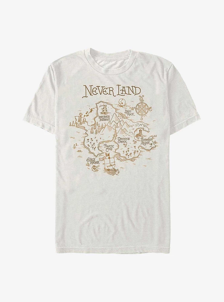 Disney Peter Pan Neverland Map T-Shirt