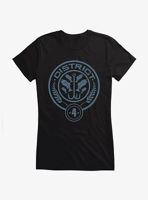 Hunger Games District 4 Logo Girls T-Shirt