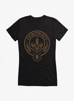 Hunger Games District 9 Logo Girls T-Shirt