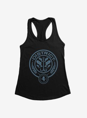 Hunger Games District 4 Logo Womens Tank Top