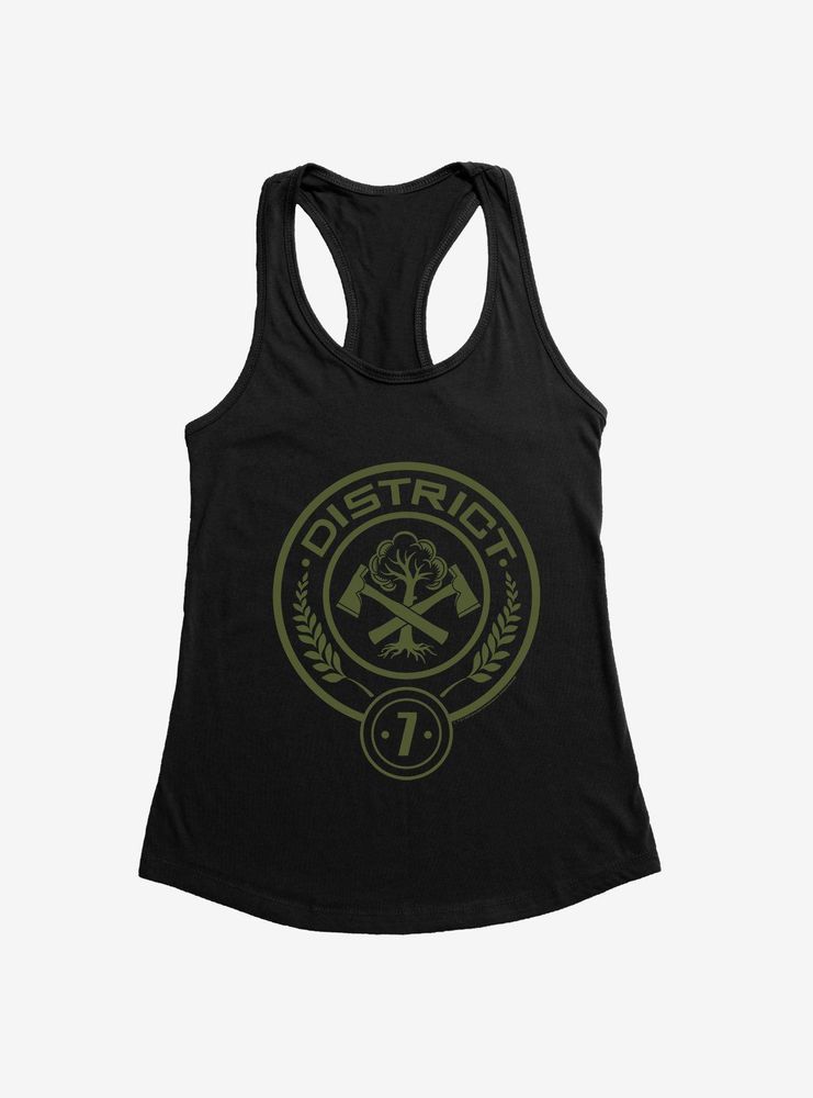 Hunger Games District 7 Logo Womens Tank Top