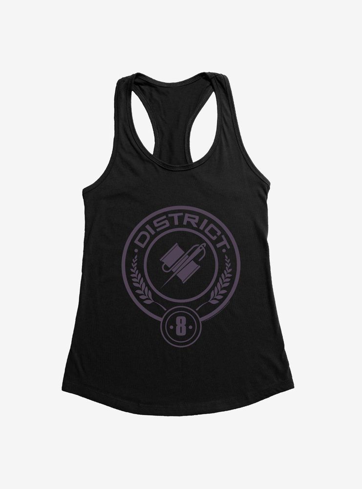 Hunger Games District 8 Logo Womens Tank Top