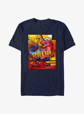 Marvel Spider-Rex Comic Panels T-Shirt