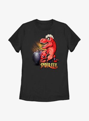 Marvel Spider-Rex Half-Tone Womens T-Shirt