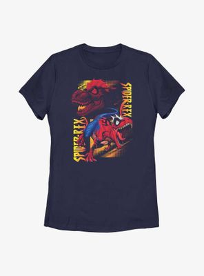 Marvel Spider-Rex Panels Womens T-Shirt