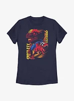 Marvel Spider-Rex Panels Womens T-Shirt