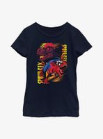 Marvel Spider-Rex Panels Youth Girls T-Shirt