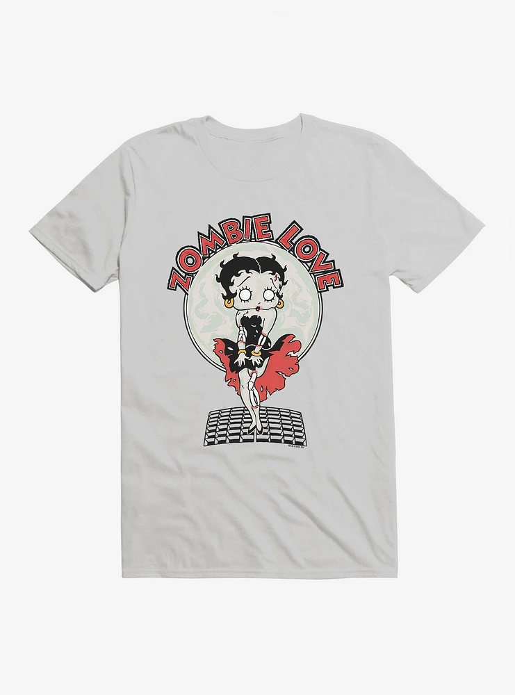 Betty Boop Zombie Love Street Grate T-Shirt