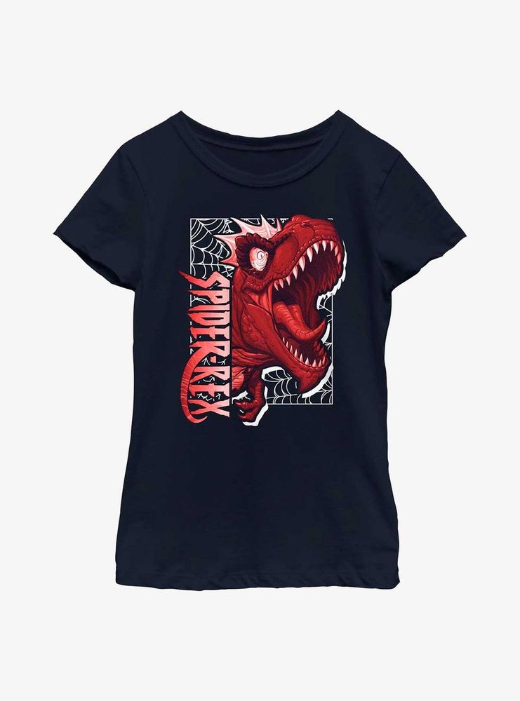 Marvel Spider-Rex Roar Youth Girls T-Shirt