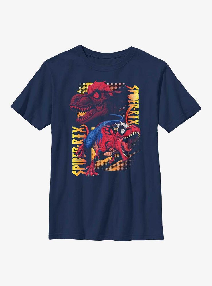 Marvel Spider-Rex Panels Youth T-Shirt