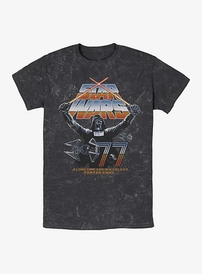 Star Wars 77 Cross Darth Vader Mineral Wash T-Shirt