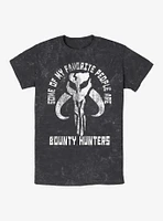 Star Wars The Mandalorian Bounty Heroes Mineral Wash T-Shirt