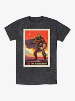 Star Wars The Mandalorian Poster Mineral Wash T-Shirt