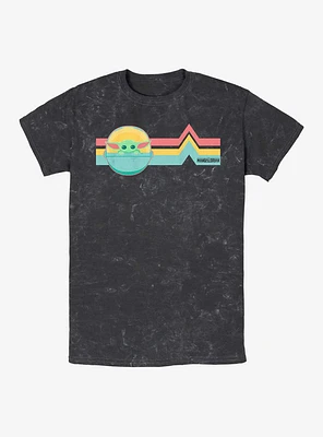 Star Wars The Mandalorian Rainbow Child Mineral Wash T-Shirt