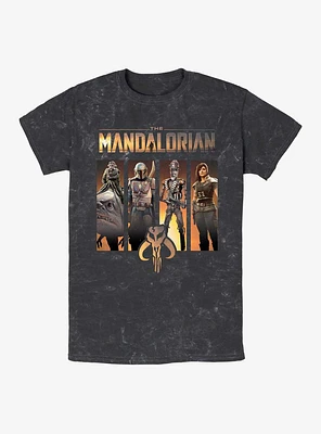 Star Wars The Mandalorian Squad Up Mineral Wash T-Shirt