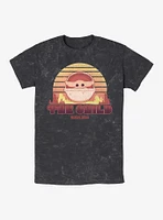 Star Wars The Mandalorian Sunset Child Mineral Wash T-Shirt