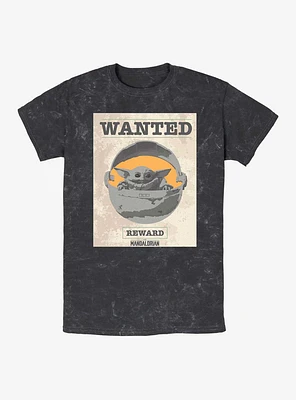 Star Wars The Mandalorian Wanted Child Mineral Wash T-Shirt