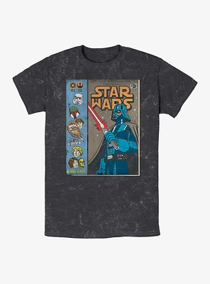 Star Wars About Face Darth Vader Mineral Wash T-Shirt