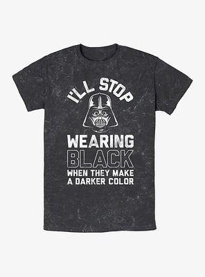Star Wars Make A Darker Color Darth Vader Mineral Wash T-Shirt