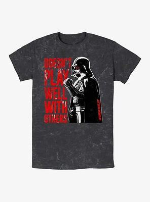 Star Wars Doesn't Play Well Mineral Wash T-Shirt