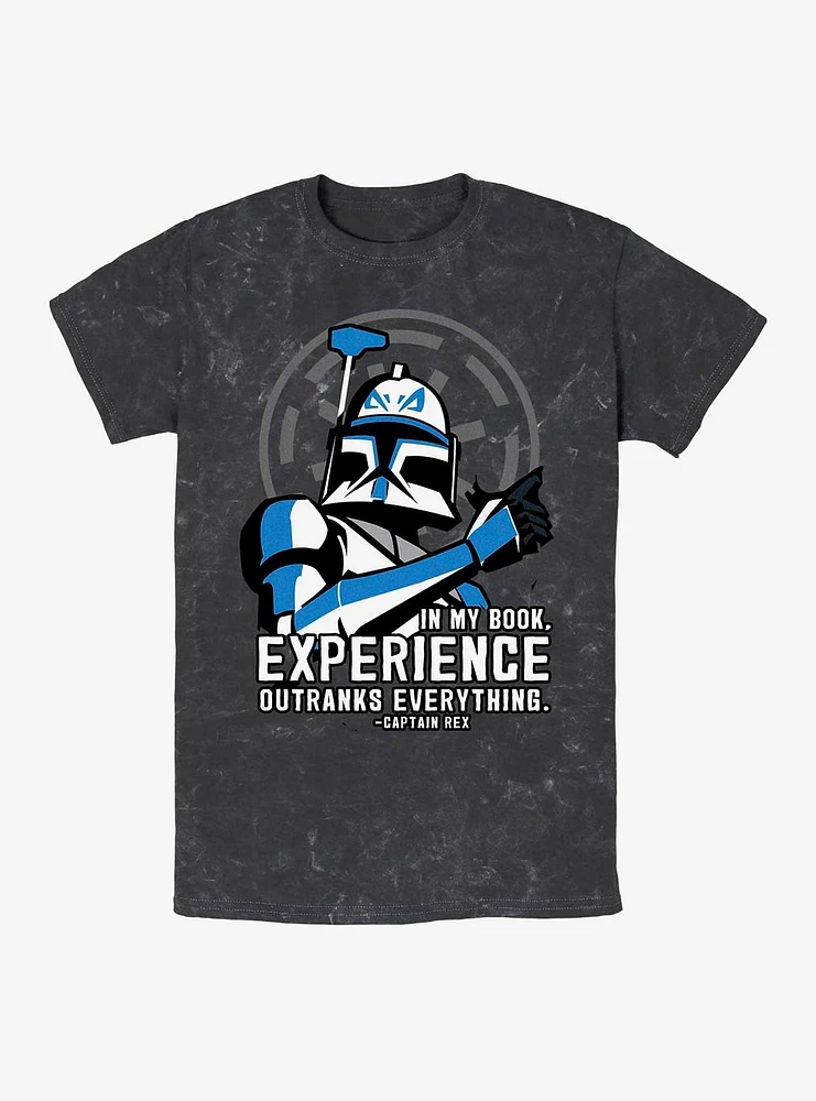 Star Wars: The Clone Wars Experience Outranks Everything Mineral Wash T-Shirt