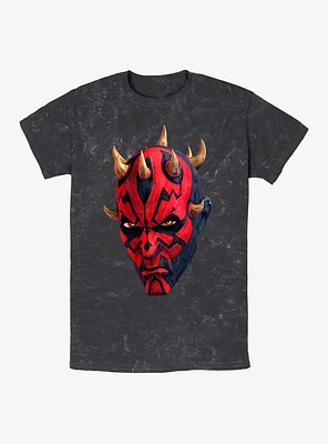 Star Wars: The Clone Wars Maul Face Mineral Wash T-Shirt