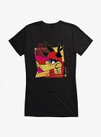 Looney Tunes Daffy Duck Bunny Collage Girls T-Shirt