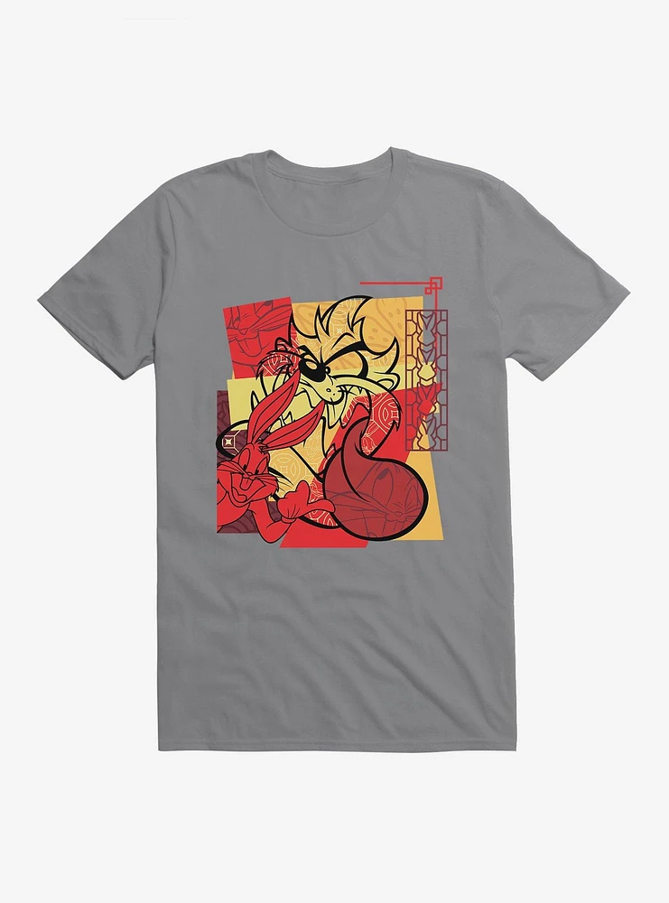 Looney Tunes Taz Bunny Collage T-Shirt